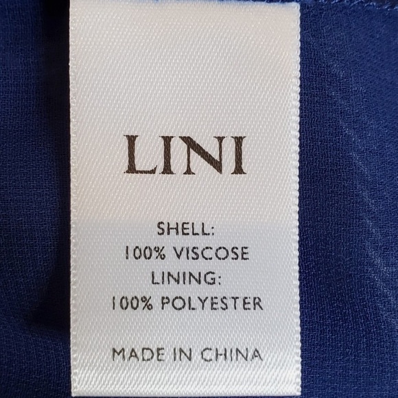 EUC LINI Stacey Printed Flutter-Sleeve Mini Tiered Fit & Flare Dress Women's M - Picture 3 of 4